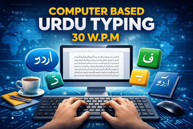 CERTIFICATE IN COMPUTER BASED URDU TYPING - 30 W.P.M. ( S-169 )